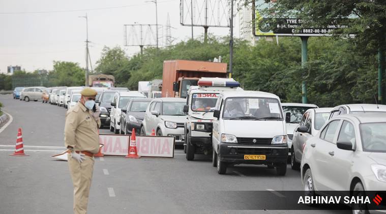 Covid Lockdown Delhi Noida Border Crisis Continues Cities News The Indian Express