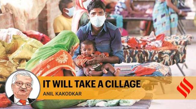 coronavirus, coronavirus india lockdown, india lockdown food for poor, food relief for poor, india lockdown mass exodus, india lockdown migrants, anil kakodkar, indian express opinion