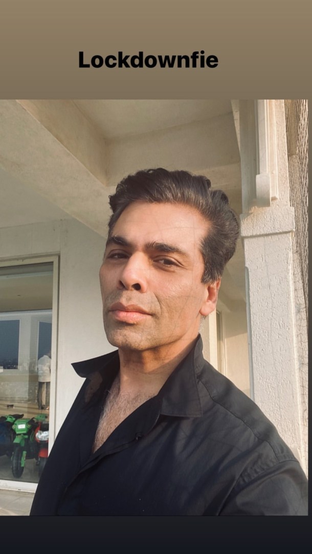 karan johar selfie