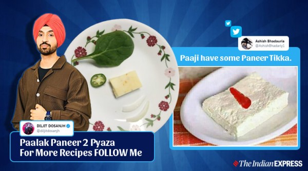 Diljit Dosanjh, Diljit Dosanjh trend, Diljit Dosanjh cooking, Diljit Dosanjh songs, twitter, twitter trends, follow me trend, food, food recipes, trending, indian express, indian express news