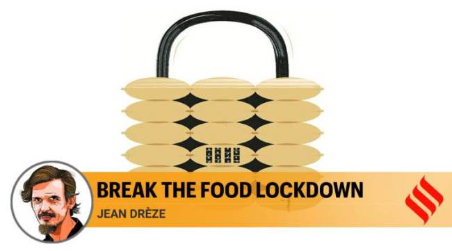 Excess stocks of the Food Corporation of India must be released to the poor