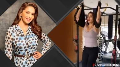 madhuri dixit, madhuri dixit nene, madhuri fitness,madhuri glow, beautiful madhuri pics, madhuri dixit dance, how does madhuri manage to stay fit, fitness goals, madhuri dixit age, indianexpress.com, indianexpress,