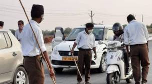RSS had no permission to help at check posts, Telangana Police clarify as photos go viral