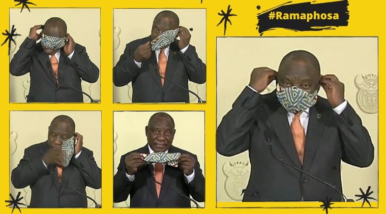 Memes follow after South African President Ramaphosa’s video of ‘face ...