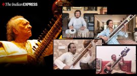 pandit ravi shankar, pt ravi shankar centenary, sandhya raga, anoushka shankar students virtual concert, ravi shankar students virtual concert, viral videos, indian express