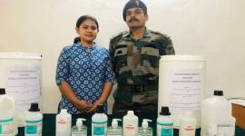 Major, wife prepare low cost aloe vera based sanitiser for Army troops