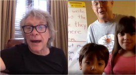 Jon Bon Jovi, Jon Bon Jovi coronavirus song, Jon Bon Jovi what you can do, Jon Bon Jovi kindergartner song session, Jon Bon Jovi sings school children words, coronavirus, indian express