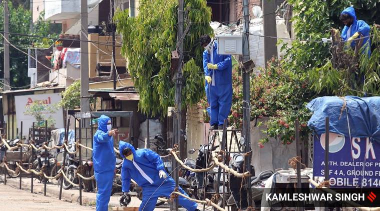 chandigarh horspot, mohali, corona