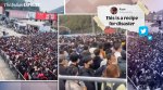Viral Video: Thousands throng tourist spot in China after easing of lockdown