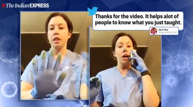 covid-19, coronavirus, nurse explains cross-contamination, cross-contamination, coronavirus cases, covid-19 cases india, trending, indian express, indian express news