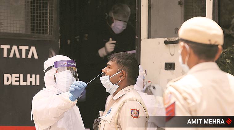 Delhi police commissioner coronavirus, coronavirus delhi, coronavirus delhi police, coronavirus news, indian express