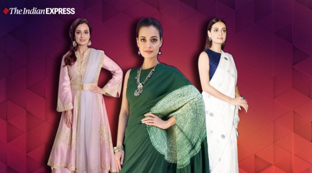 dia mirza, dia mirza instagram, dia mirza ethnic looks, dia mirza sari looks, dia mirza sari looks, indian express, indian express news