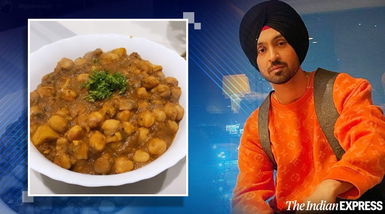 Diljit Dosanjh, Diljit Dosanjh food, Diljit Dosanjh cooking chole, Diljit Dosanjh instagram stories, Diljit Dosanjh punjabi chole, indian express news