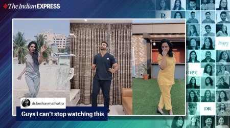 covid 19, mental health lockdown, doctors dance Pharrell Williams Happy viral video, Sixty Indian doctors, coronavirus, coronavirus india, trending, indian express, indian express news