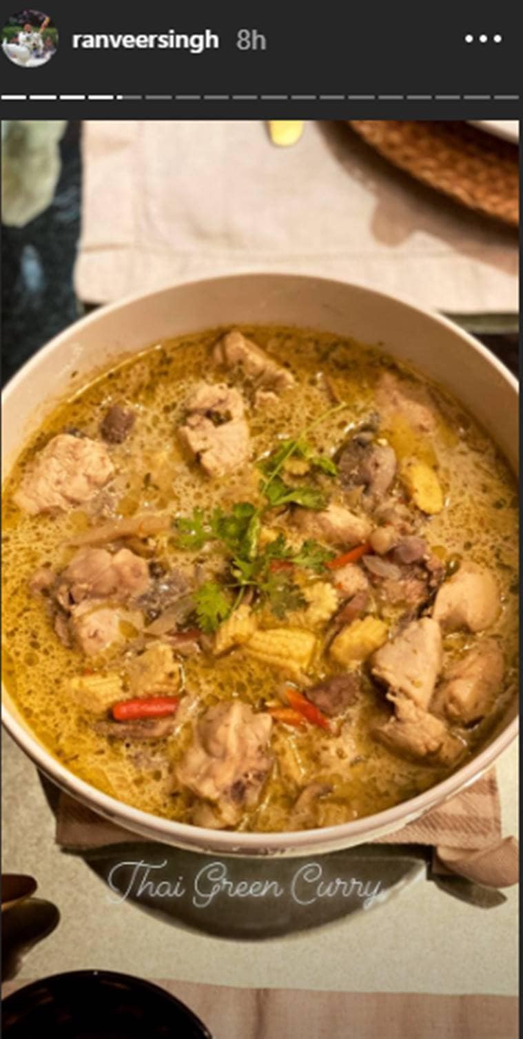 deepika padukone, ranveer singh, thai recipe