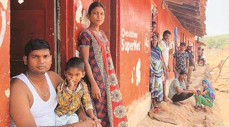 Doman Thatti, a native of Begusarai, says he has gone out twice looking for his contractor and the “rich man” from Karnataka who owes him money for building his bakery. (Express Photo)