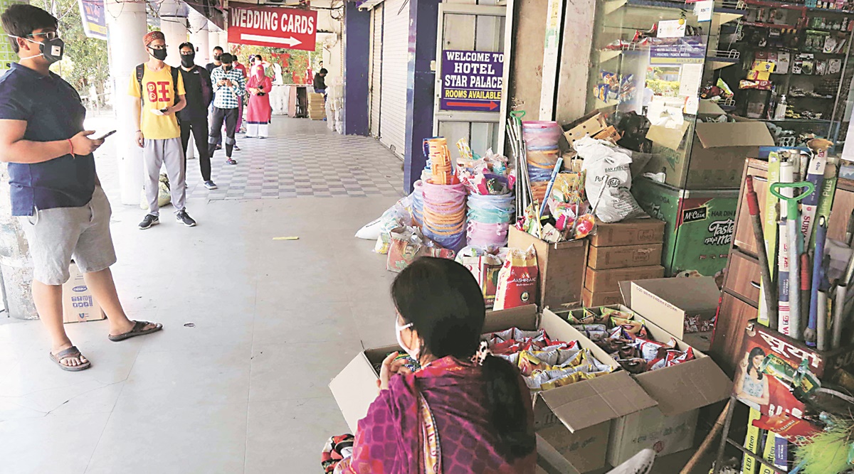 On The Frontline Grocery Store Workers Say They Feel Vulnerable And Scared Cities News The Indian Express