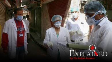 Ajmer: Health workers during a door-to-door survey for COVID 19 symptoms, during a nationwide lockdown imposed in the wake of the coronavirus pandemic, in Ajmer, Saturday, March 28, 2020. (PTI Photo)(PTI28-03-2020_000047B)