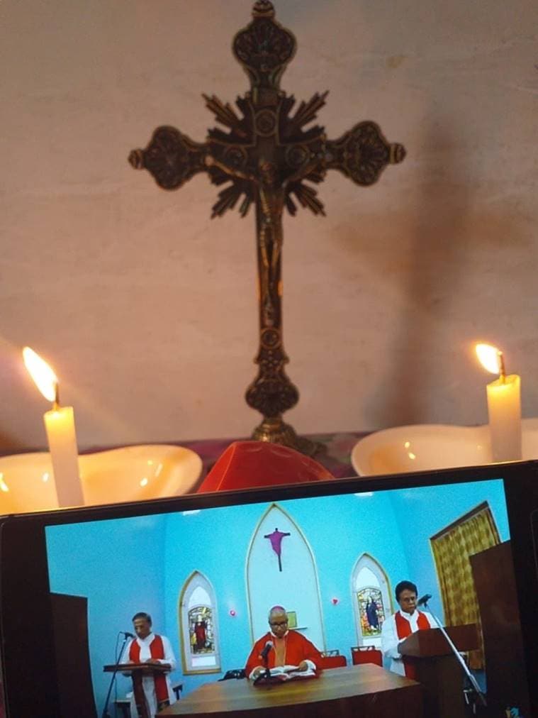 coronavirus world, Good Friday mass live-streamed, india lockdown, west bengal news, indian express news