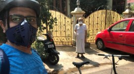 karnataka news, bengaluru coronavrus, covid-19 outbreak, bengaluru bicycle mayor, Sathya Sankaran, india lockdown, indian express