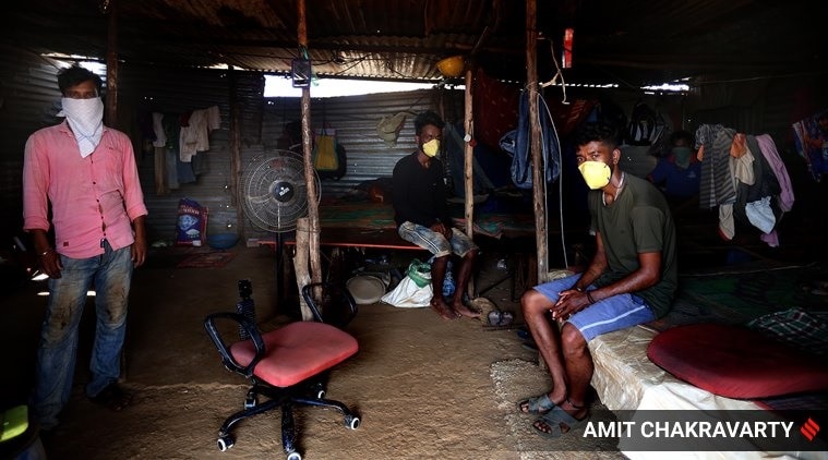 coronavirus, india lockdown, migrant workers, migrant workers in maharashtra, migrant workers stuck in mahrashtra, migrant workers, indian express news