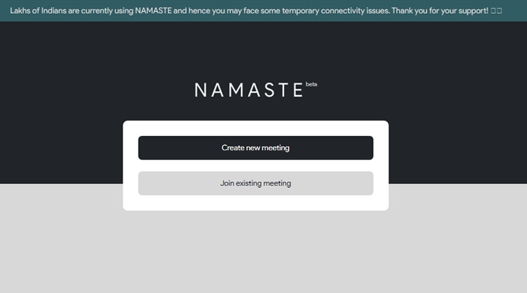 say namaste, made in india, group video call, zoom india alternative, zoom, skype, google meet