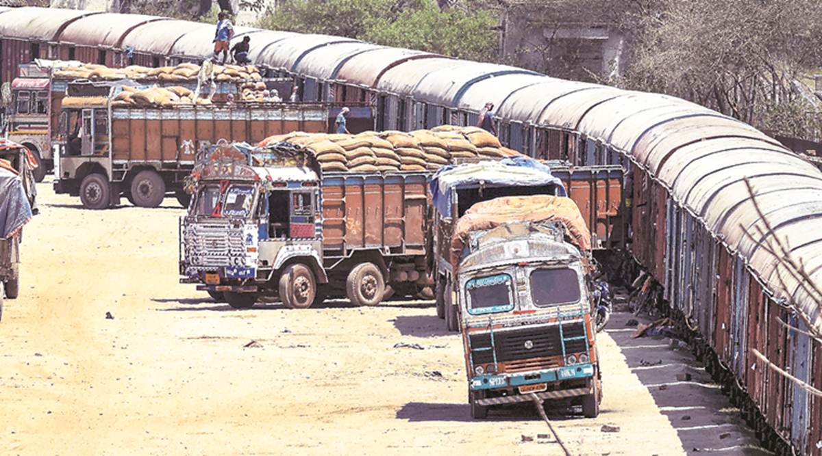 india lockdown quarantine, Indian Railways, Railways slowdown, Railways freight movement, Railways freight movement slowdown, business news, indian express