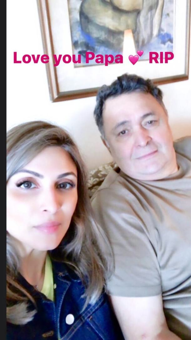 riddhima kapoor remembers father