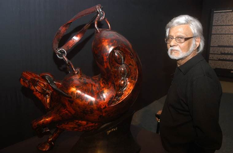 Krishen Khanna, Satish Gujral, Satish Gujral's demise, artist Satish Gujral, indian express, indian express news