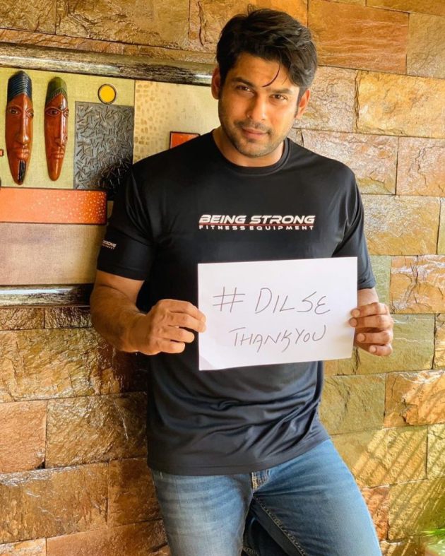 sidharth shukla dil se thank you