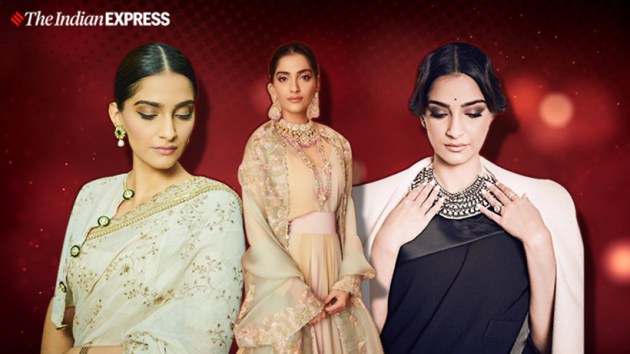 sonam kapoor, sonam kapoor sari, sonam kapoor ethnic, sonam kapoor ethnic looks, sonam kapoor photos, indian express, indian express news