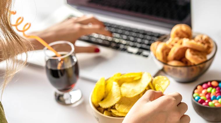stress eating, what is stress eating, how can you manage stress eating when working from home, indian express, indian express news