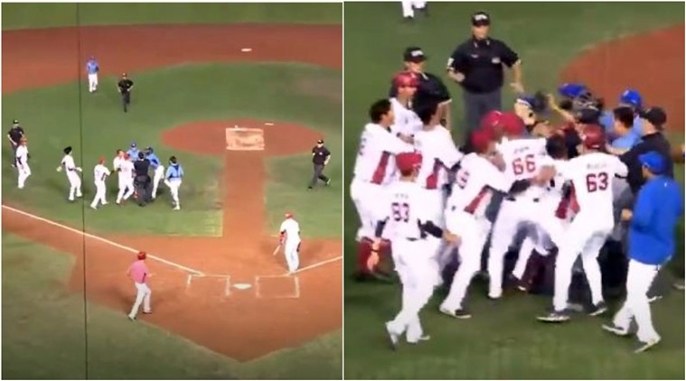 Watch Taiwan S Baseball Teams Engage In Brawl Ignore Social Distancing Infonews News Magazine - roue de brawl ball brawl stars