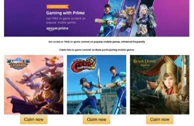 Prime Gaming now in India