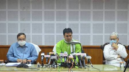 Biplab Kumar Deb covid, Biplab deb’s family members Covid positive, biplab deb coronavirus, Tripura coronavirus news, coronavirus latest news, Covid latest updates, indian express