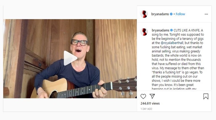 bryan adams tests positive for covid 19