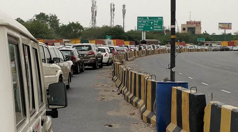 Delhi gurgaon border, delhi gurgaon expressway, haryana coronavirus cases, Haryana delhi borders, indian express