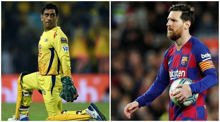 MS Dhoni, Lionel Messi, Dhoni Messi, Suresh Raina, Suresh Raina wife, CSK, cricket news, sports news