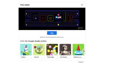 Popular Google doodle games are back for users to 'stay and play