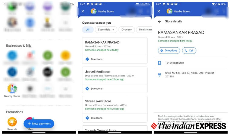 Google Pay, Google, Google Pay Nearby Stores feature, Google Pay Nearby Stores, Google Nearby Stores, Nearby open stores, find open essential stores, find open stores, COVID-19, coronavirus