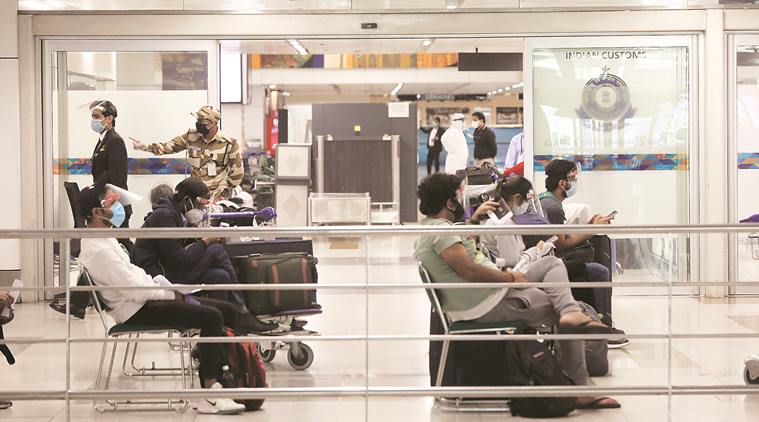 India lockdown, Coronavirus crisis, MEA data, stranded students, IGI airport, Indian express news