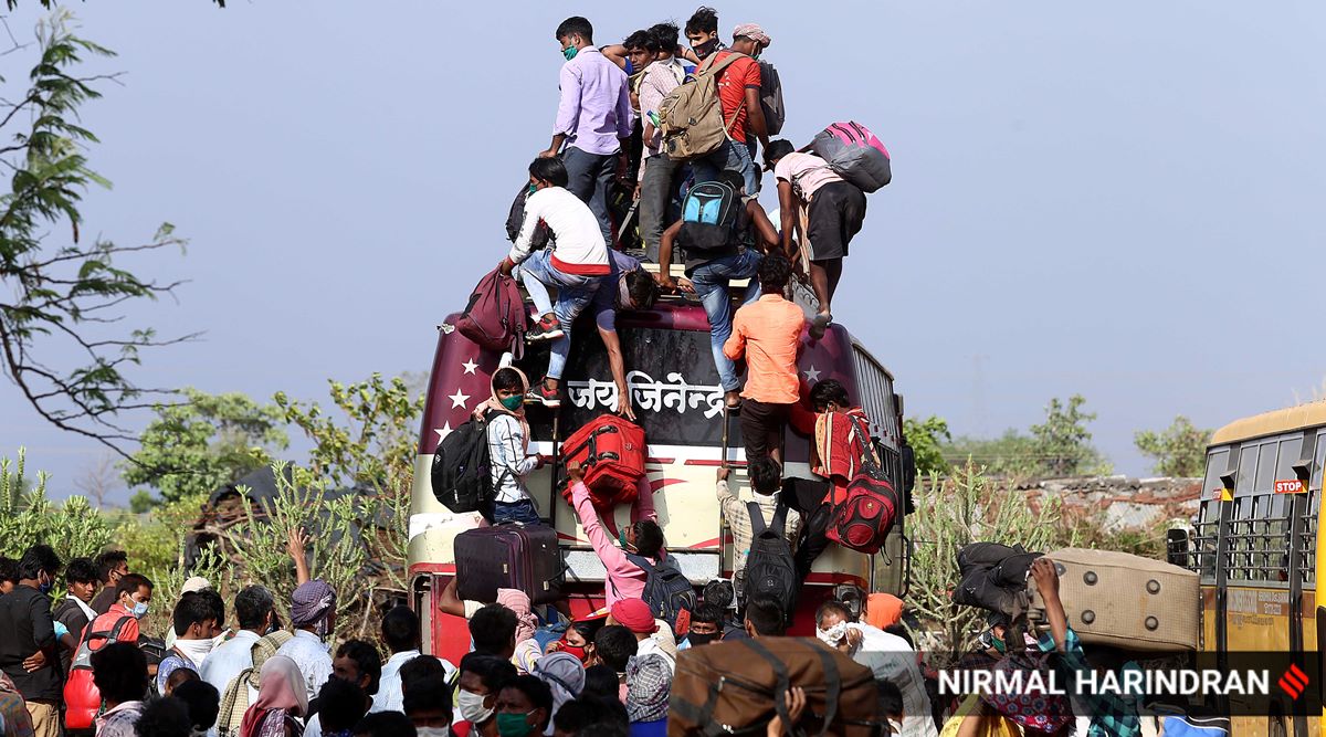 Maharahstra bus accident, Migrants killed, Migrants accidents, Maharashtra news, Maharashtra coronavirus, India lockdown, indian express