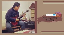 Meghalaya CM, Conrad Sangma, Conrad Sangma guitar, Conrad Sangma electric guitar, Conrad Sangma wasted years, Conrad Sangma iron maiden song, Conrad Sangma iron maiden song cover, Meghalaya chief minister, Meghalaya chief minister iron maiden electric guitar cover, Wasted Years cover, Trending news, Indian Express news