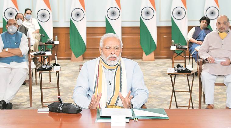 mamata banerjee narendra modi meeting, blockade extension, modi chief ministers meeting, covid-19 india tracker, modv coronavirus meeting, india blockade, blockade 3.0, blockade news, covid-19, indian express