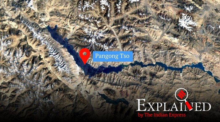 Pangong Tso lake dispute, india china Pangong Tso lake border, ladakh border dispute, what is ladakh Pangong Tso lake dispute, indian express explained, explained news Pangong Tso lake, indian express