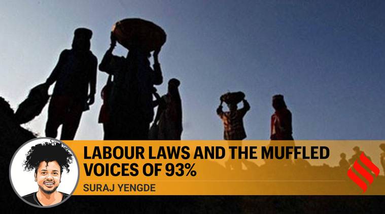 labour laws, suspension of labour laws, labour laws suspended, labour laws UP, labour laws Gujarat, Suraj Yengde writes, Express Opinion, Indian Express