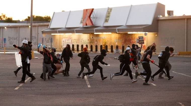 Us protesters, Truck drives into US protesters, George Floyd death, Donald trump, world news