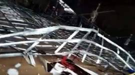 bangalore migrant shelter roof crashed, migrant workers camp bangalore, bengaluru shelter for migrant workers