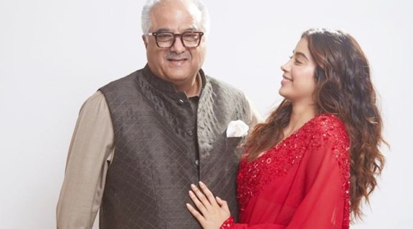boney kapoor and janhvi kapoor