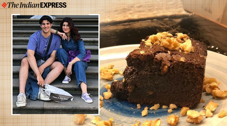 baking, chocolate cake baking, twinkle khanna, twinkle khanna cake baking, 3 ingredient baking cake, indian express news
